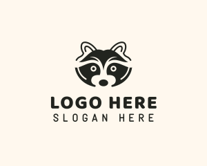 Raccoon Animal Vet Logo