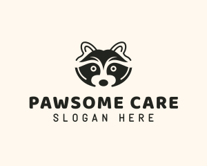 Raccoon Animal Vet logo design