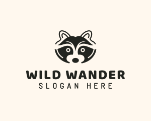 Raccoon Animal Vet logo design