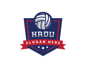 Volleyball Sports Tournament Logo