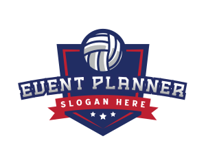 Ball - Volleyball Sports Tournament logo design