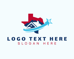 Map - Texas House Realty logo design