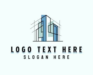Building - Architect Contractor Building logo design