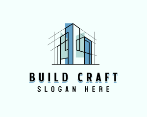 Architect Contractor Building logo design