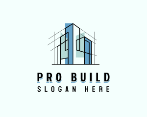 Architect Contractor Building logo design