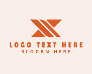 Shipping - Express Courier Letter X logo design