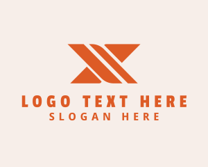 Delivery - Express Courier Letter X logo design