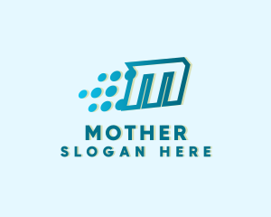 Web - Modern Tech Letter M logo design