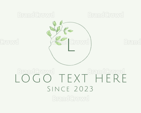 Organic Leaf Farming Logo