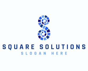 Flooring Brick Letter S logo design