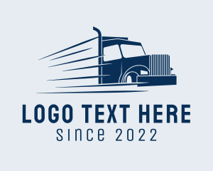 Dump Truck - Express Delivery Haulage Truck logo design