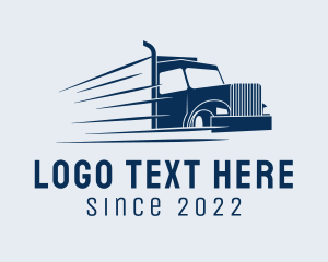 Trucking Company - Express Delivery Haulage Truck logo design