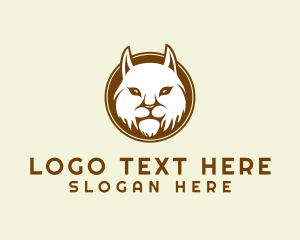 Cougar - Wild Feline Cat logo design