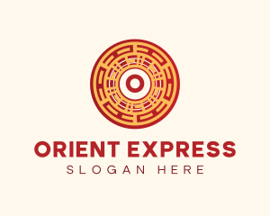 Pattern Oriental Asian logo design