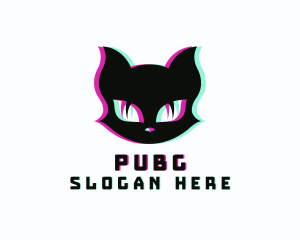 Nightclub - Glitch Gaming Cat logo design
