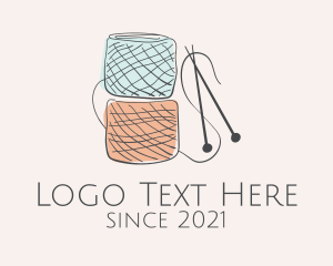 Knitting - Tailor Crochet Ball logo design