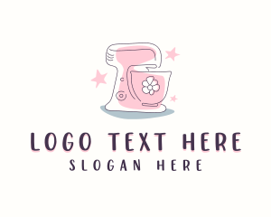 Stand Mixer - Baking Mixer Baker logo design