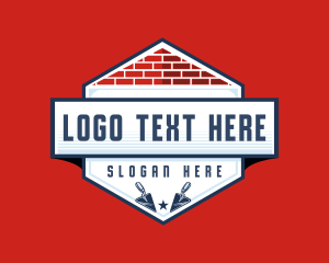 Laborer - Brick Masonry Renovation logo design