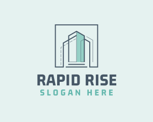 High Rise Condominium City Realty logo design