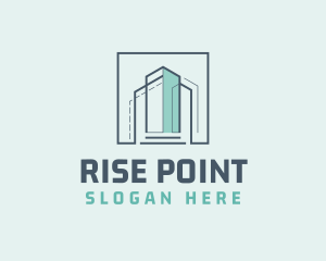 High Rise Condominium City Realty logo design