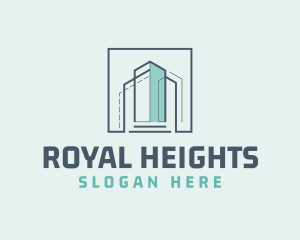 High Rise Condominium City Realty logo design