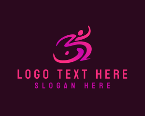 Disability - Wheelchair Disability Support logo design