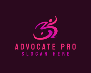 Advocate - Wheelchair Disability Support logo design