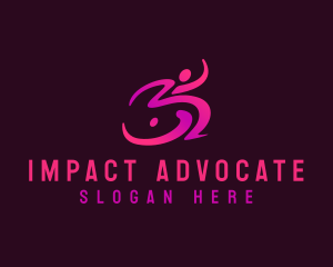 Advocate - Wheelchair Disability Support logo design
