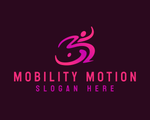 Wheelchair - Wheelchair Disability Support logo design