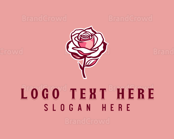 Rose Beauty Flower Logo