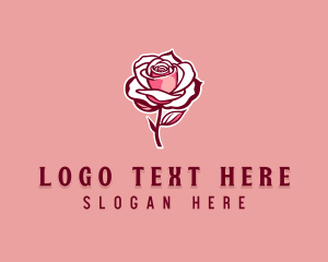 Gardening - Rose Beauty Flower logo design