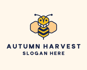 Geometric Bee Insect Logo