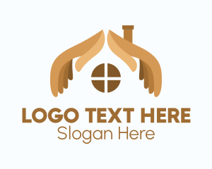 Wooden Hand House  Logo