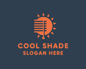 Shade - Sun Curtain Blinds logo design