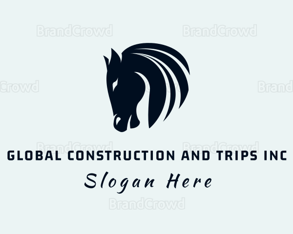 Horse Equine Silhouette Logo