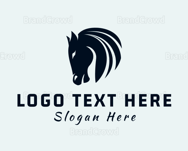 Horse Equine Silhouette Logo