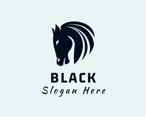 Horse Equine Silhouette Logo