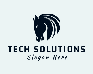 Horse Equine Silhouette Logo