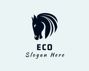 Cavalry - Horse Equine Silhouette logo design