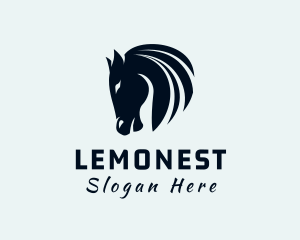 Mane - Horse Equine Silhouette logo design