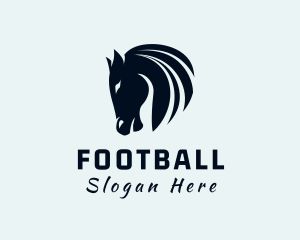 Jockey - Horse Equine Silhouette logo design