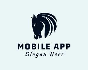 Wild Horse - Horse Equine Silhouette logo design