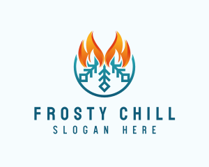 Freezer - Flame Cooling Breeze logo design