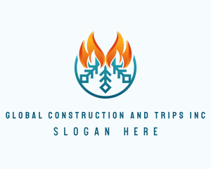 Blaze - Flame Cooling Breeze logo design