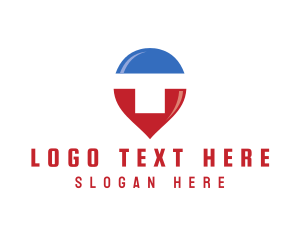 Locator - Location Pin Courier logo design