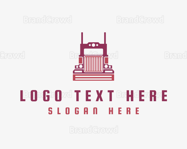 Logistics Truck Vehicle Logo