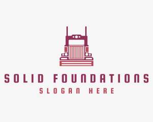 Logistics Truck Vehicle Logo