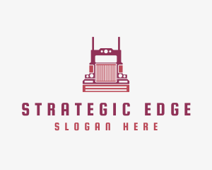 Logistics Truck Vehicle Logo