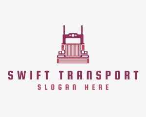 Logistics Truck Vehicle logo design