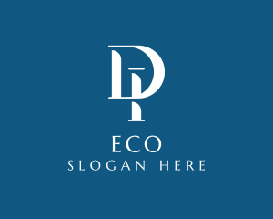 Letter Di - Elegant Legal Pillar logo design